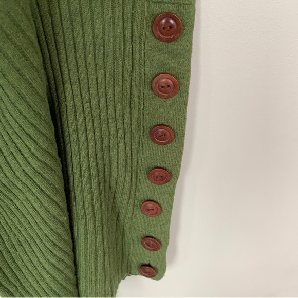 Moth Anthropologie Green Tank Sweater Dress Size S - Picture 3 of 10